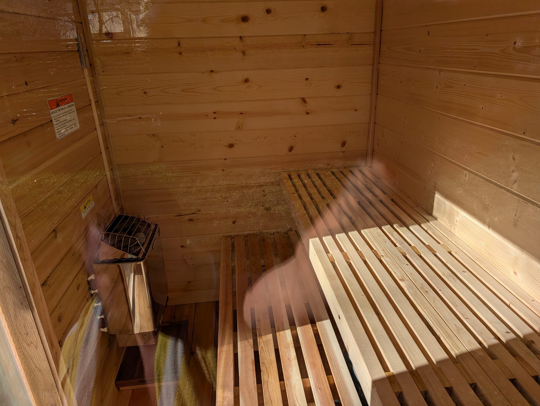 Backyard sauna
