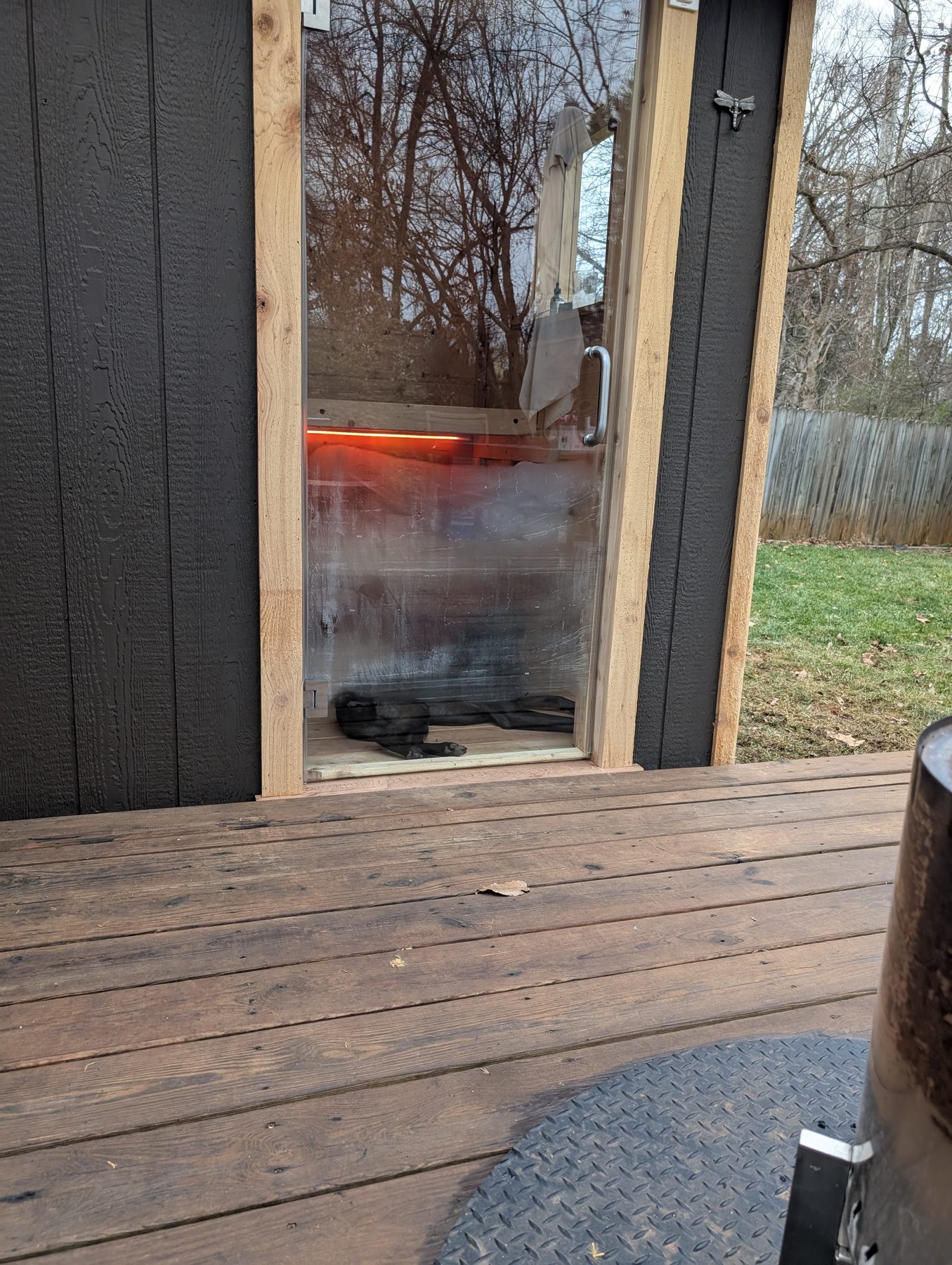 Backyard sauna