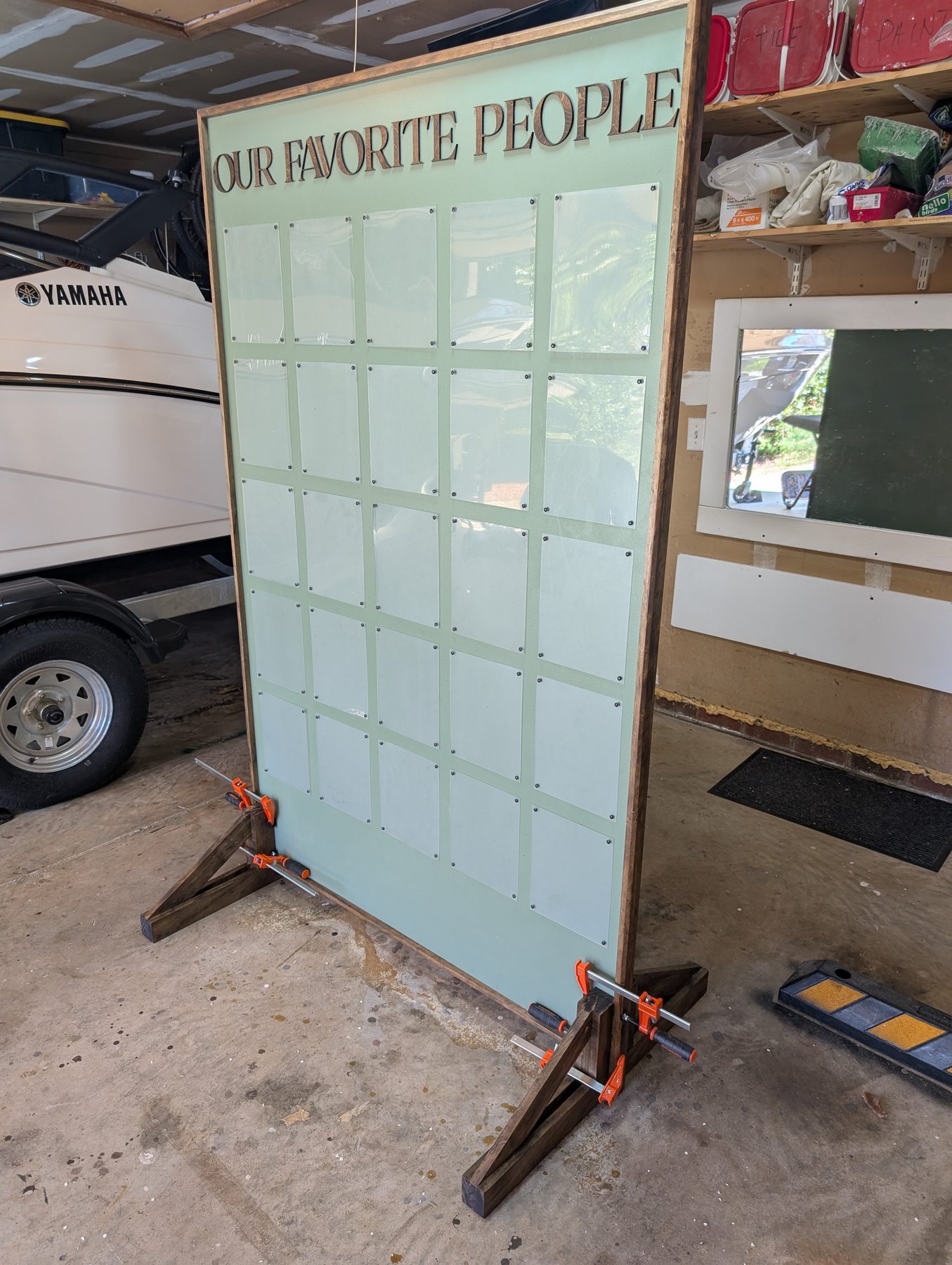 Wedding photo board